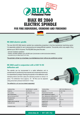 BIAX - Električno vreteno 