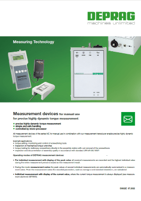 DEPRAG - measurement devices
