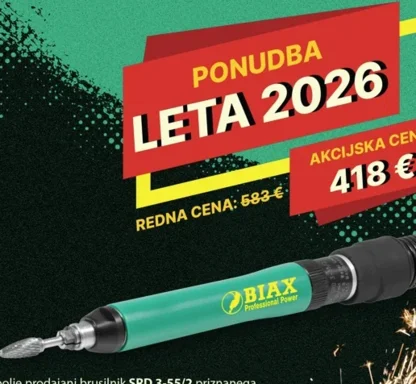 AKCIJA 2026: Najbolje prodajani brusilnik BIAX